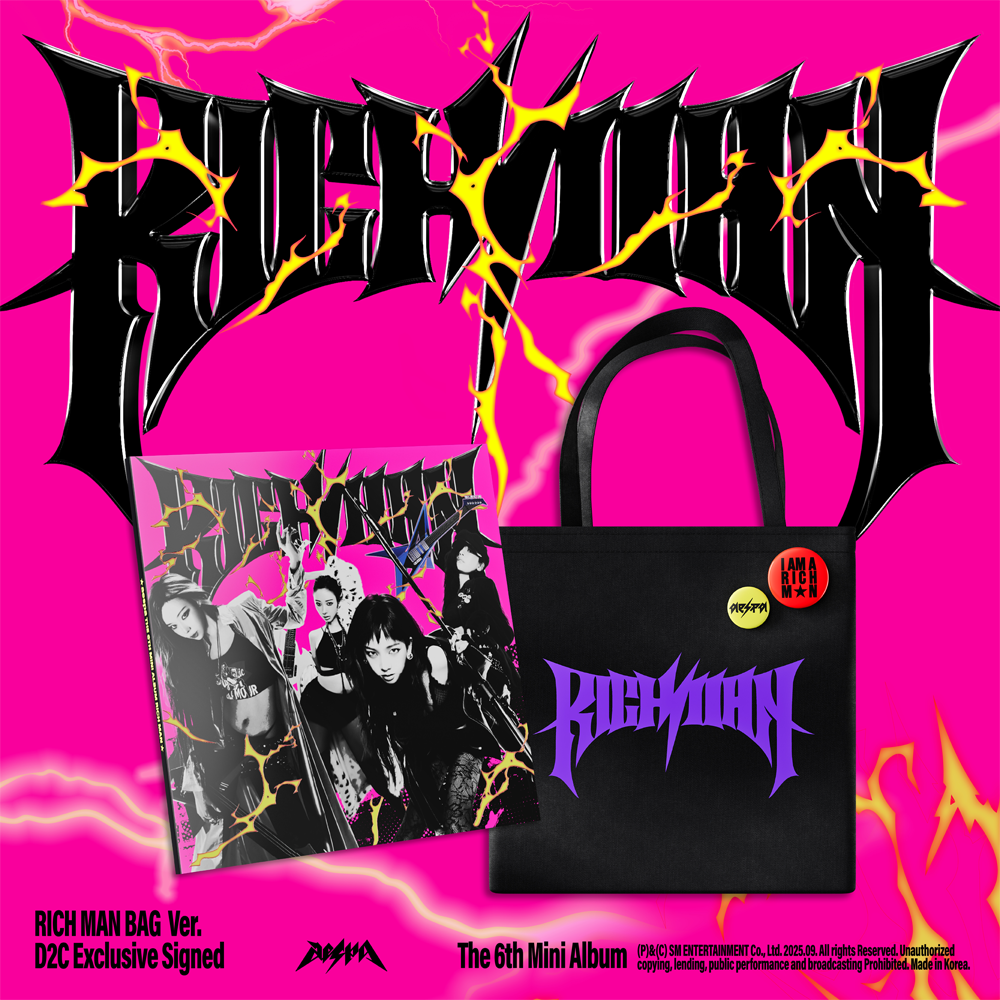aespa richman US Barnes&Noble アメリカ ウィンター The 6th Mini Album 'Rich Man' (RICH MAN BAG Ver.) (Version A