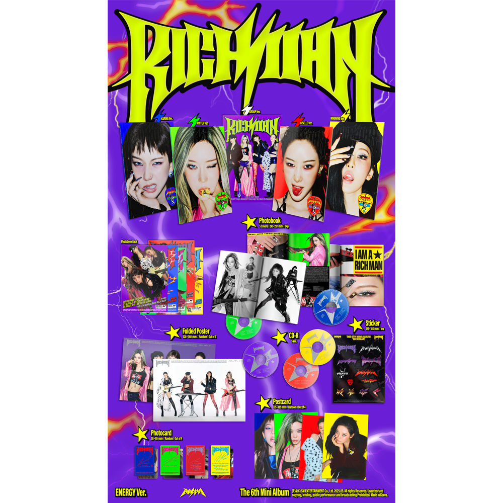 The 6th Mini Album 'Rich Man' (ENERGY Ver.) (GROUP Version)