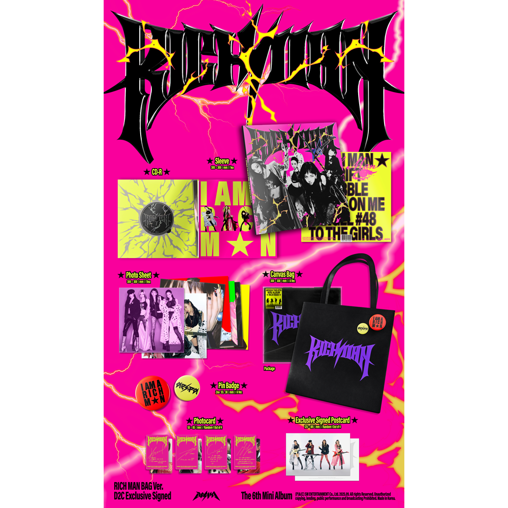 The 6th Mini Album 'Rich Man' (RICH MAN BAG Ver.) (Version A) (Signed)