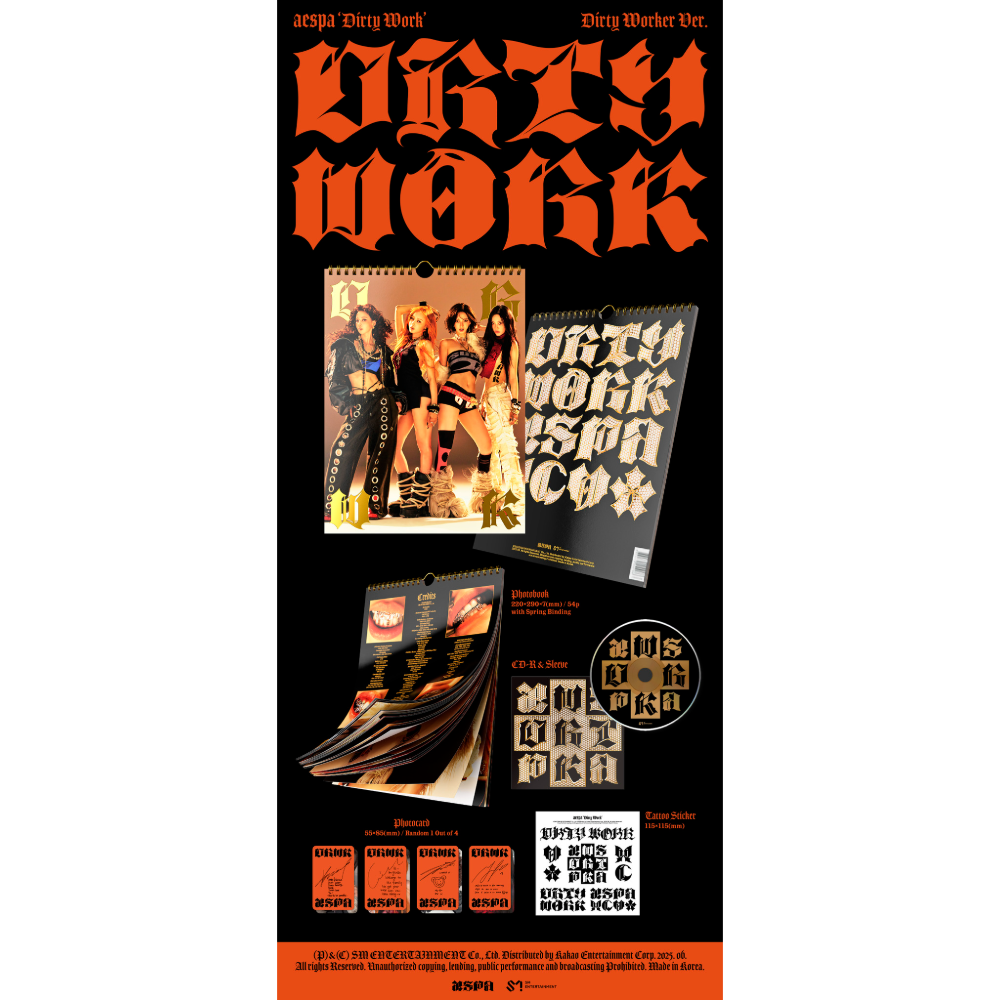aespa Dirty Work Dirty Crew Ring トレカ