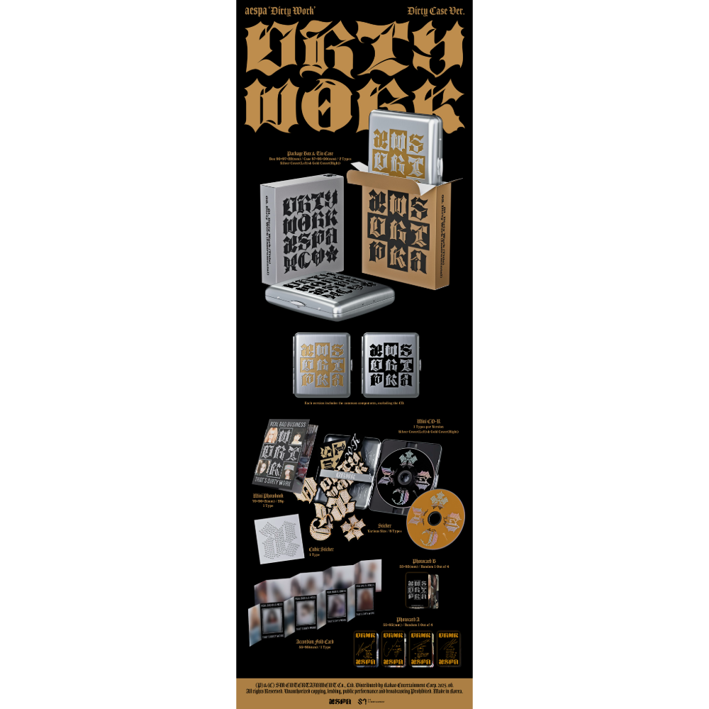 aespa Dirty Work Case ver. B&N ジゼル aespa Dirty Work Case ver. B&N ジゼル aespa Dirty Work Case