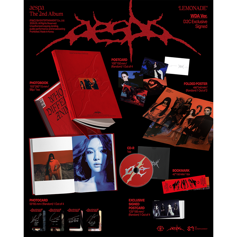The 2nd Album 'LEMONADE' (WDA Ver.) - Signed - aespa Official Store The 2nd Album 'LEMONADE' (WDA Ver.) - Signed - aespa Official Store