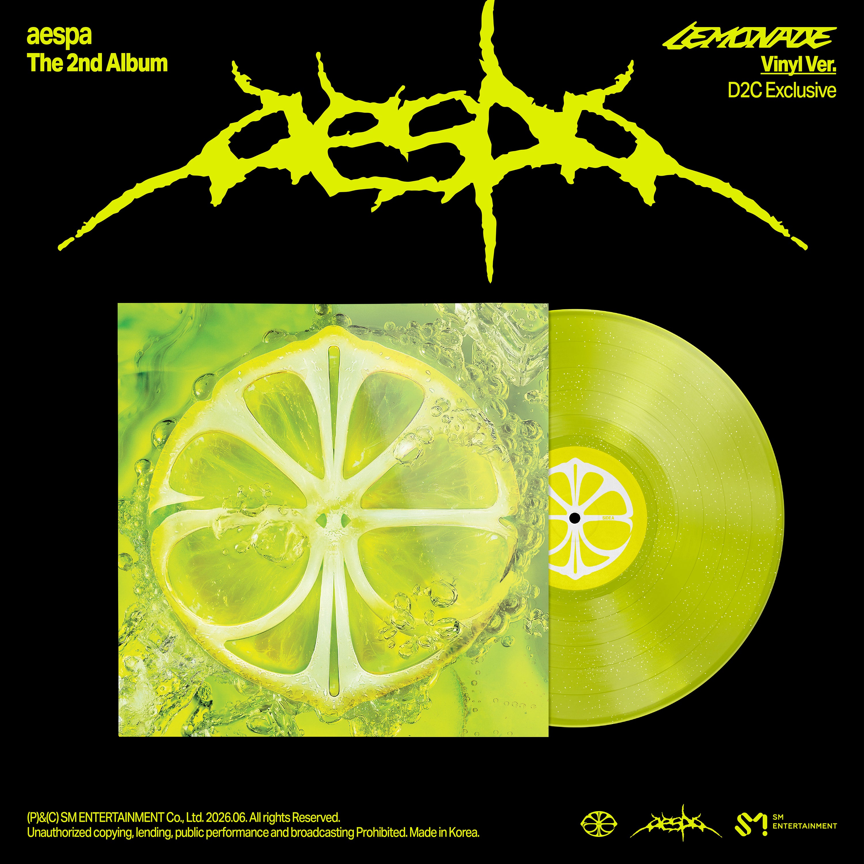 Lemonade - Glitter Neon Yellow LP + Exclusive Alt Cover
