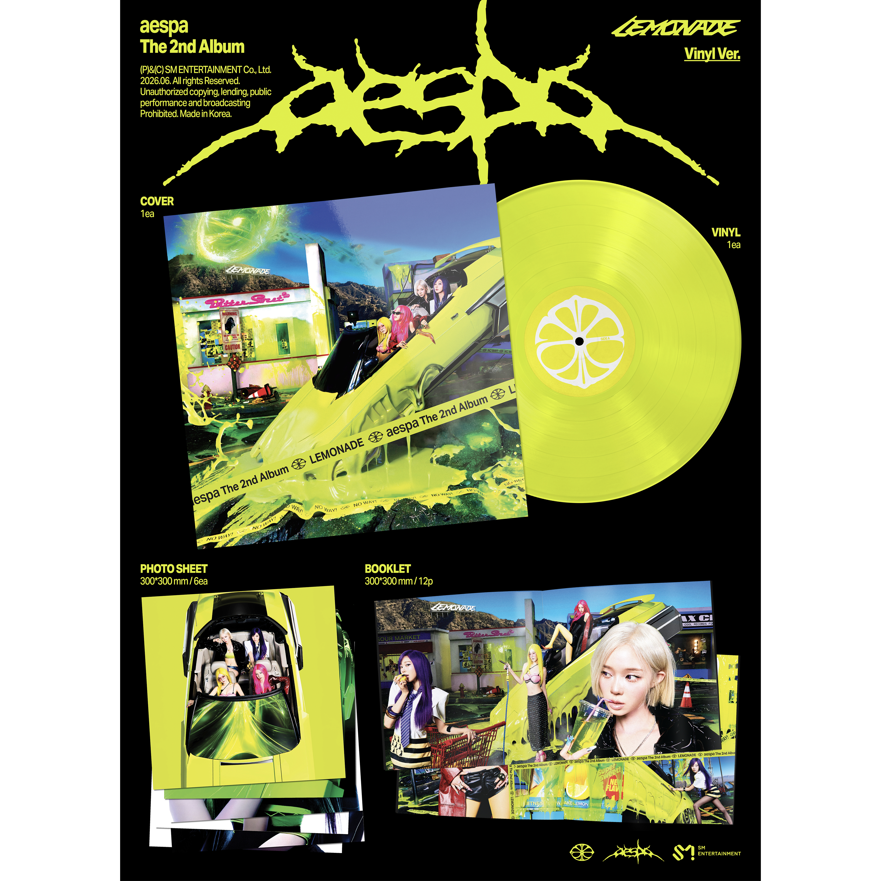 Lemonade Neon Yellow Vinyl Packshot